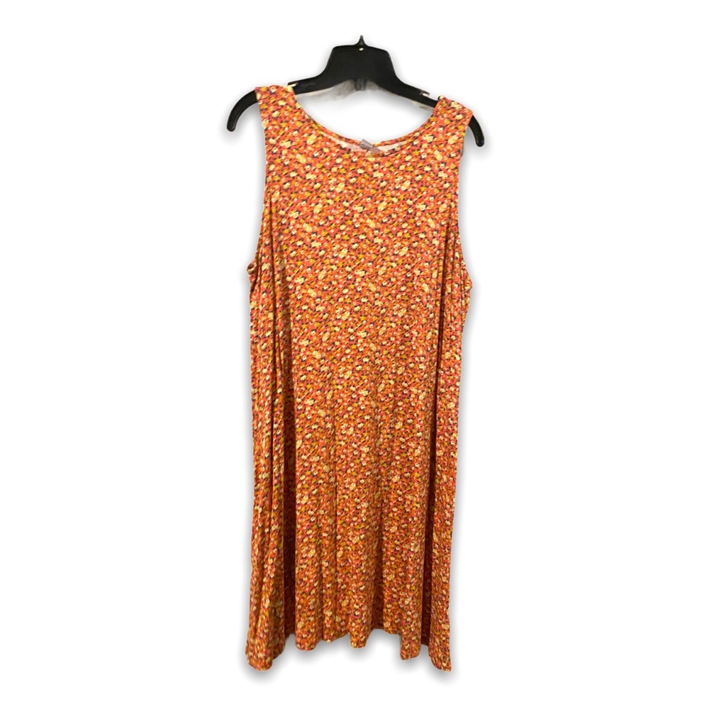 Old navy pink floral jersey swing dress xl